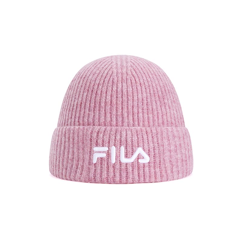 Шапка FILA Эластан Овечья шерсть Полиамид Шапки-бини Унисекс Рассвет Розово-красный - изображение 2
