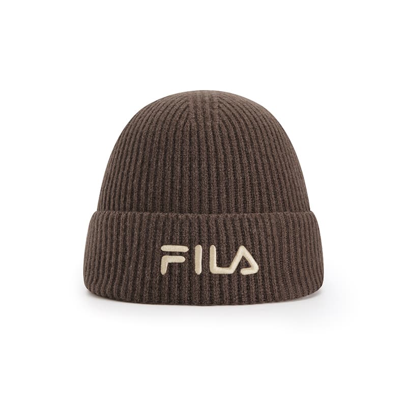 Шапка FILA Эластан Овечья шерсть Полиамид Шапки-бини Унисекс Мулан Коричневый - изображение 2
