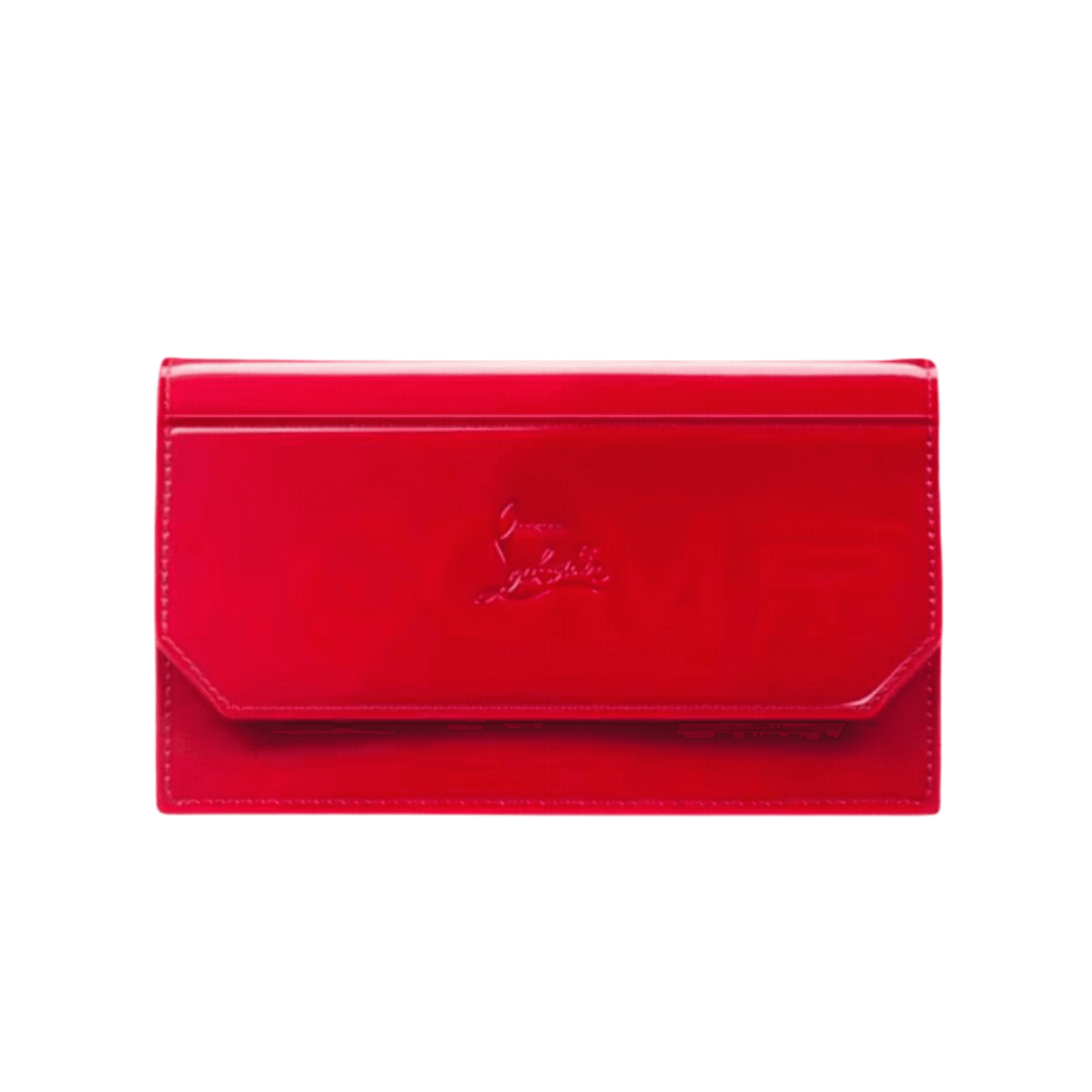 CL Красный Лакированная кожа Маленький Makeup Bag Минимализм - изображение 3