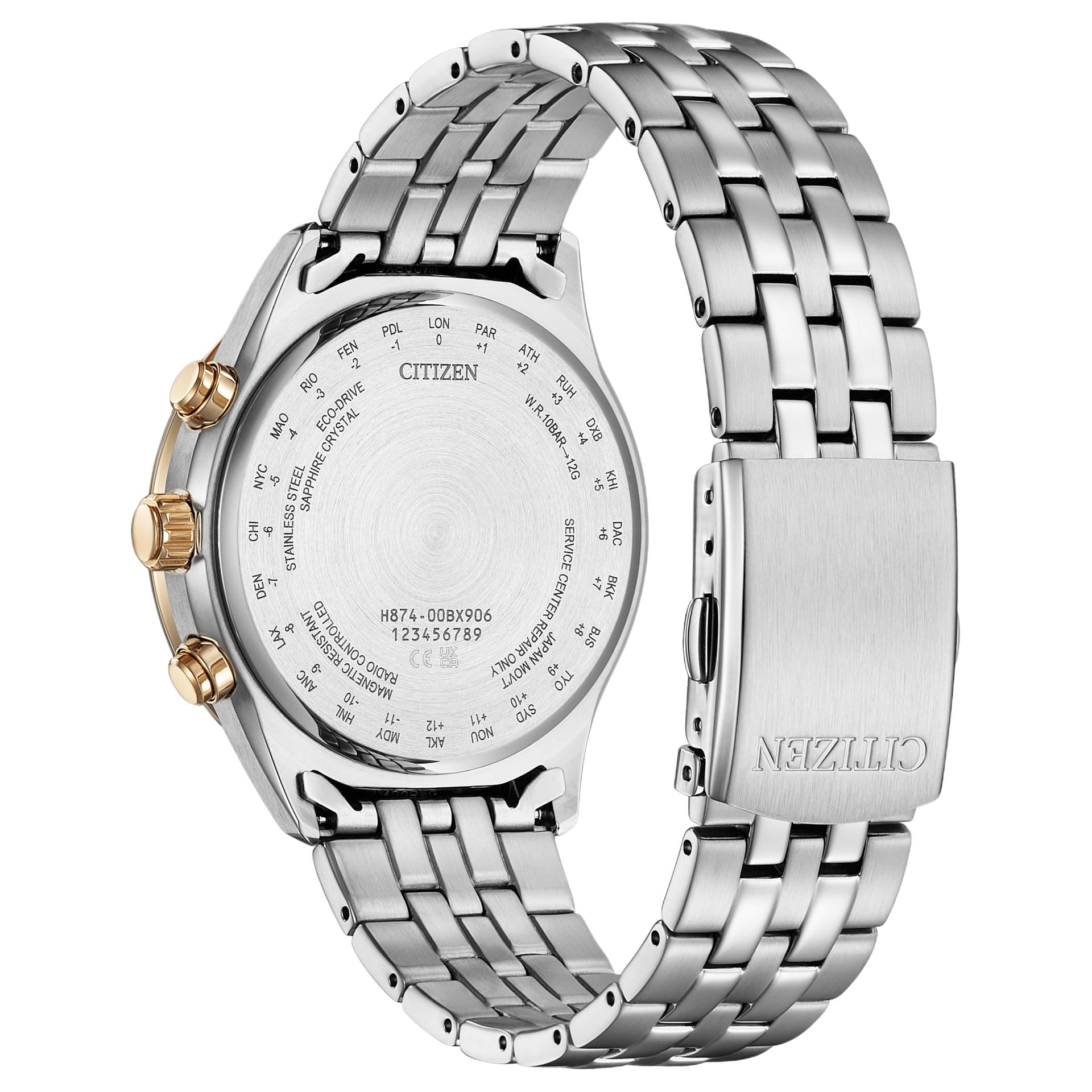 Часы CITIZEN Sky Eagle Collection Кварц Солнечный механизм Нержавеющая сталь Шнуровка Часы 42 мм - изображение 3