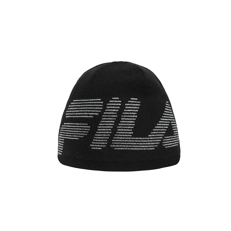 Шапка FILA Овечья шерсть Акрил Шапки-бини Унисекс Глубокий черный - изображение 2