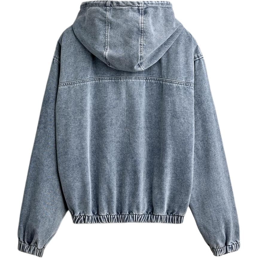 Джинсовая куртка zara Светло-синий Мужской Джинсовые куртки - изображение 2