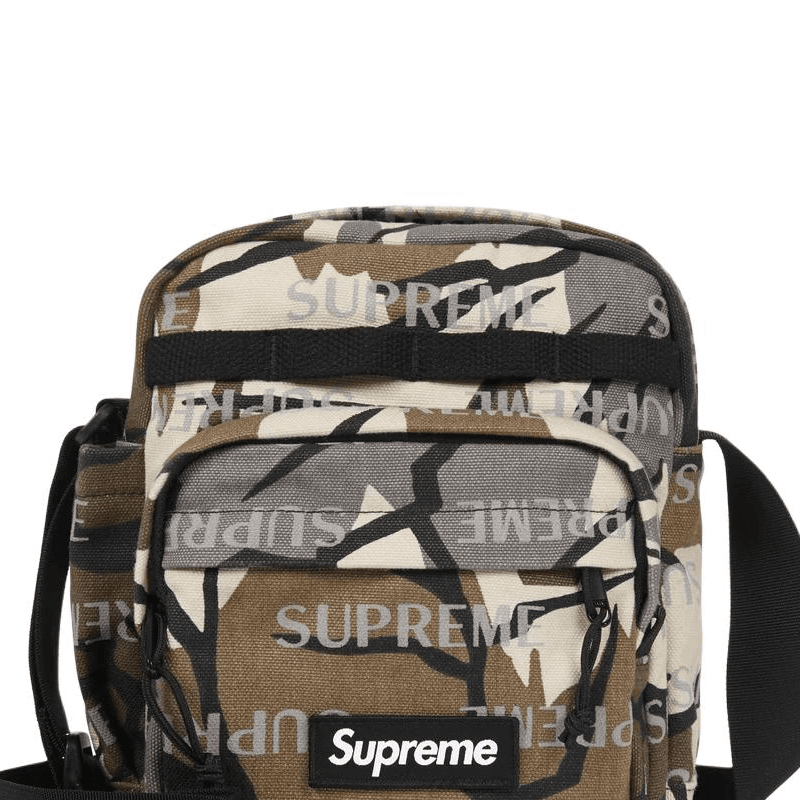 Сумка через плечо supreme Хлопковая смесь Цвет холста Сумки кросс-боди Унисекс Коричневый Камуфляж - изображение 4