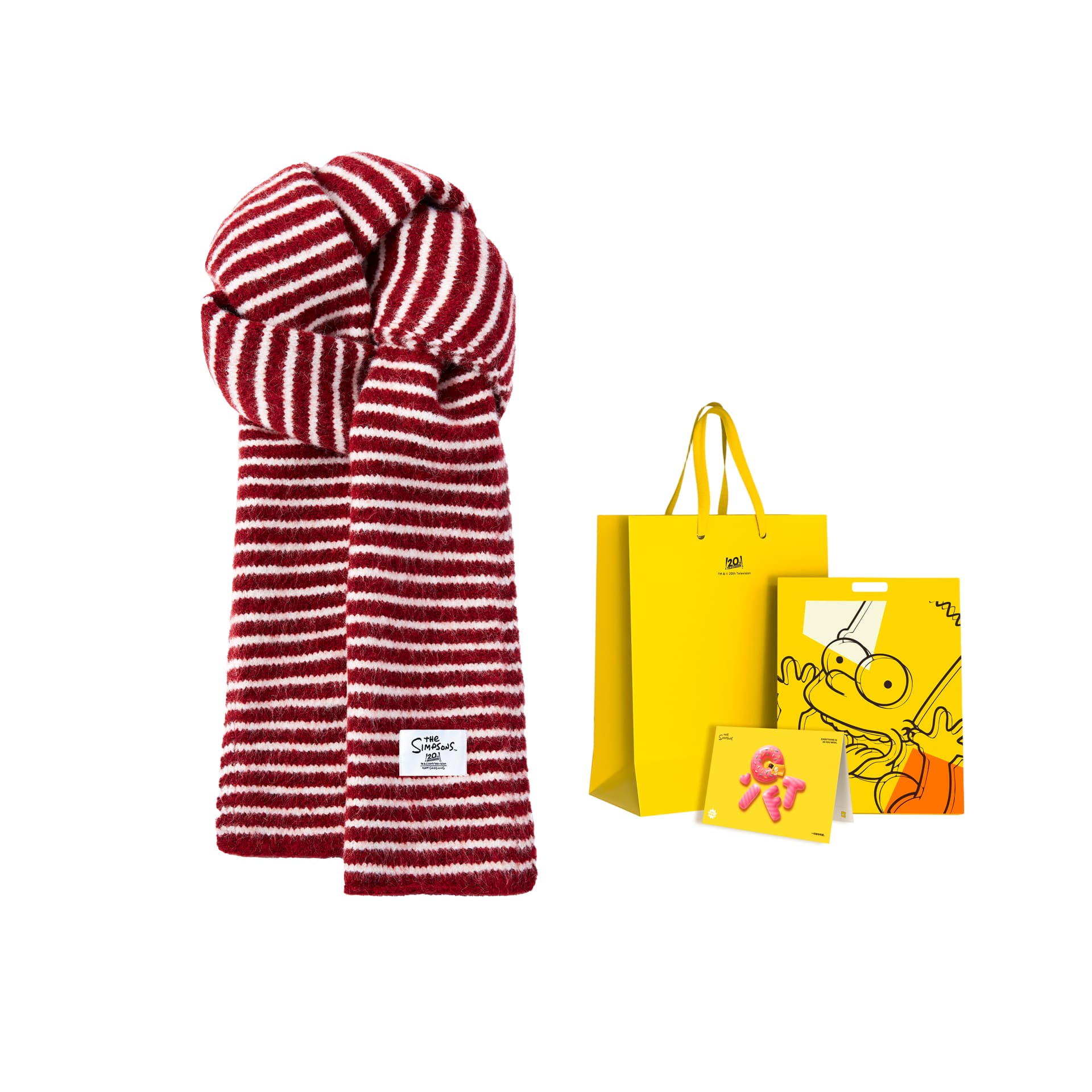 Шарф Симпсоны Ткань Knit Scarves Unisex - изображение 1