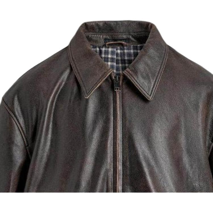 Кожаная куртки ZARA Новогодний кожаная куртка мужская - изображение 3