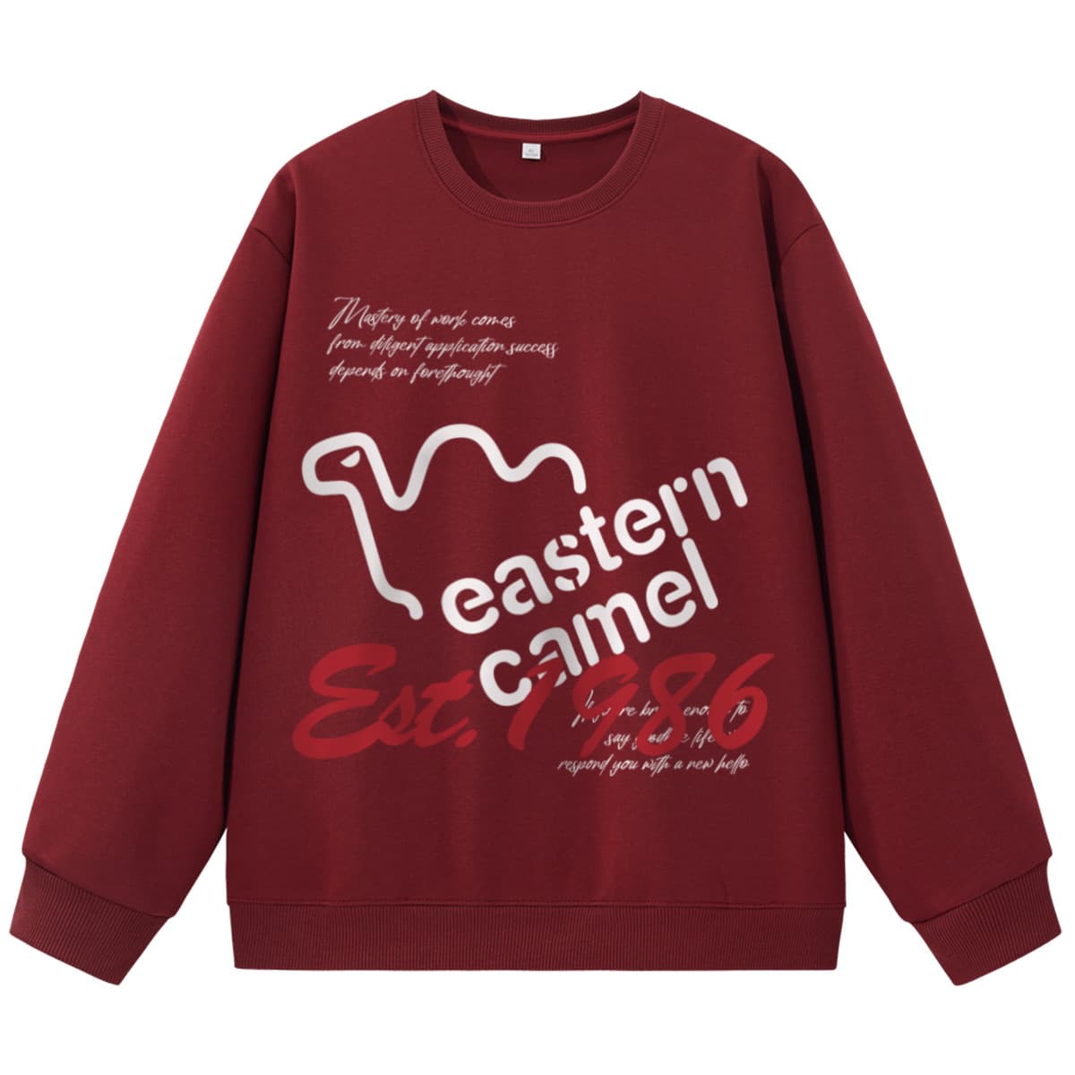 Худи EASTERN CAMEL Бургундский Унисекс Толстовки - изображение 1