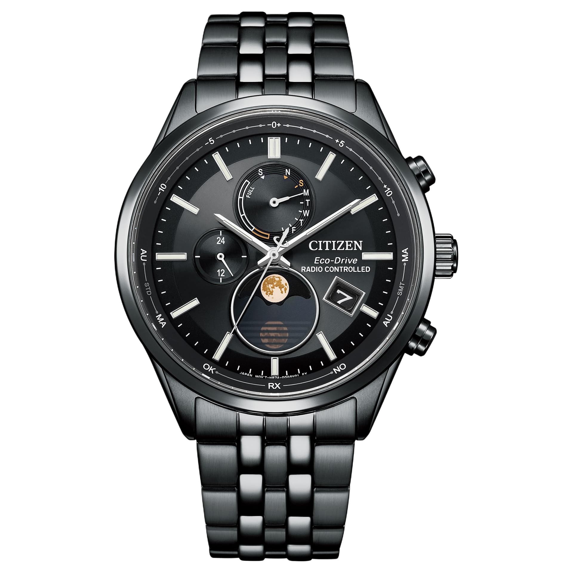 Часы CITIZEN Sky Eagle Collection Кварцевый механизм на солнечной энергии Нержавеющая сталь Ионное покрытие Шнуровка Watch - изображение 1