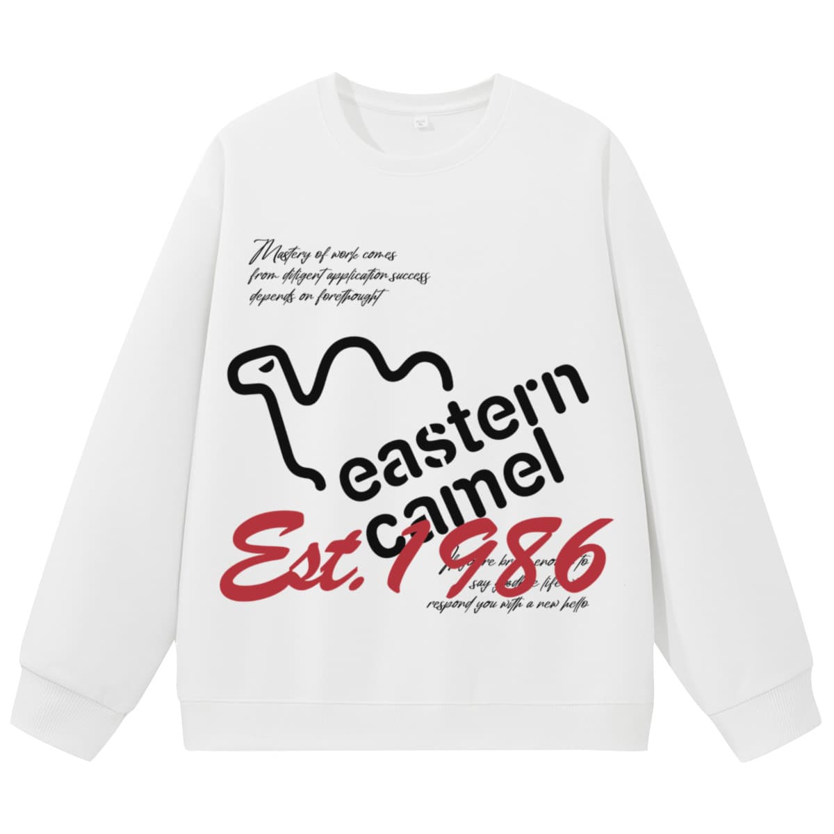 Худи EASTERN CAMEL Белый Унисекс Толстовки - изображение 1