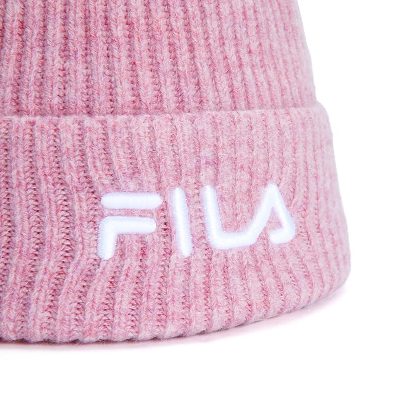 Шапка FILA Эластан Овечья шерсть Полиамид Шапки-бини Унисекс Рассвет Розово-красный - изображение 4
