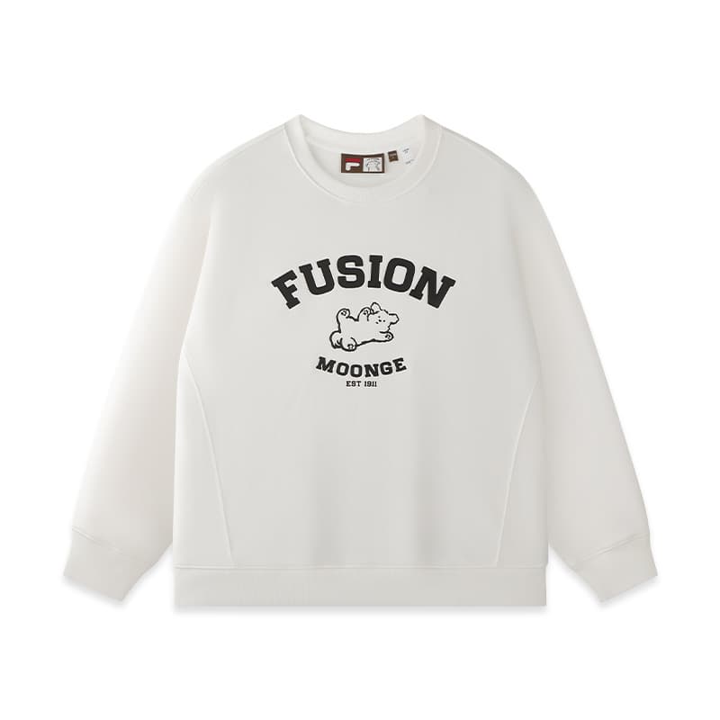 Кофта FILA FUSION FOBFILA X MOONGE Свитшот Мужской Облачный белый - изображение 1