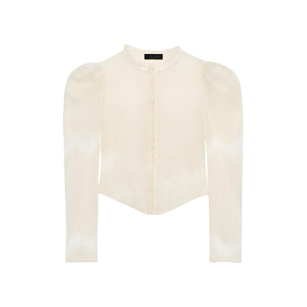 Куртка ZARA Белый Женский Куртки - изображение 1