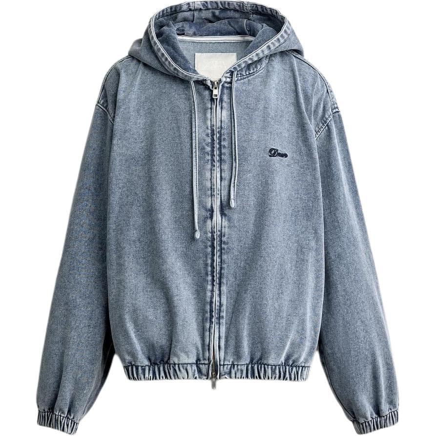 Джинсовая куртка zara Светло-синий Мужской Джинсовые куртки - изображение 1