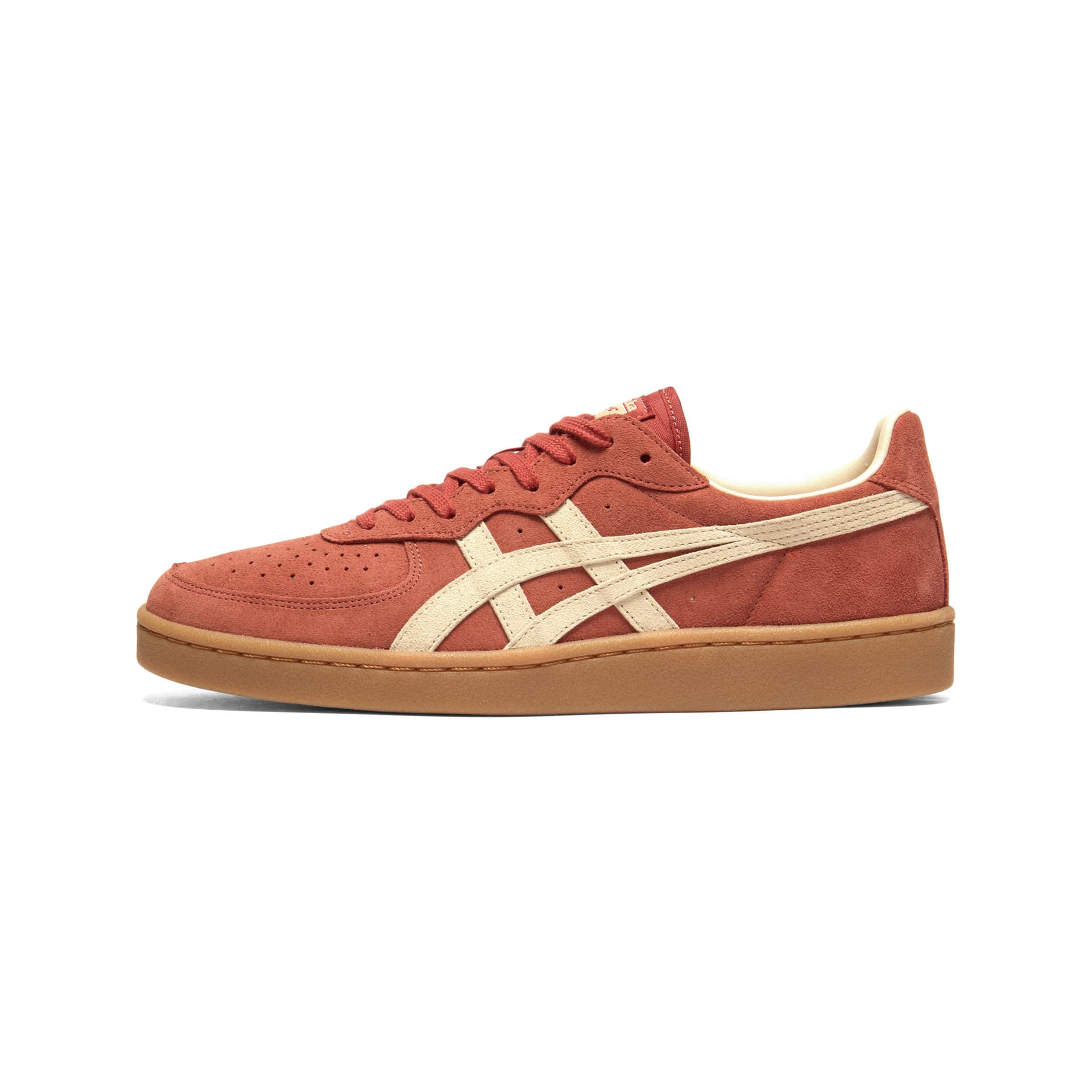 Кроссовки Onitsuka Tiger GSM Лоу-топы Скейтборд Обувь Унисекс Кирпично-красный Бежевый - изображение 1