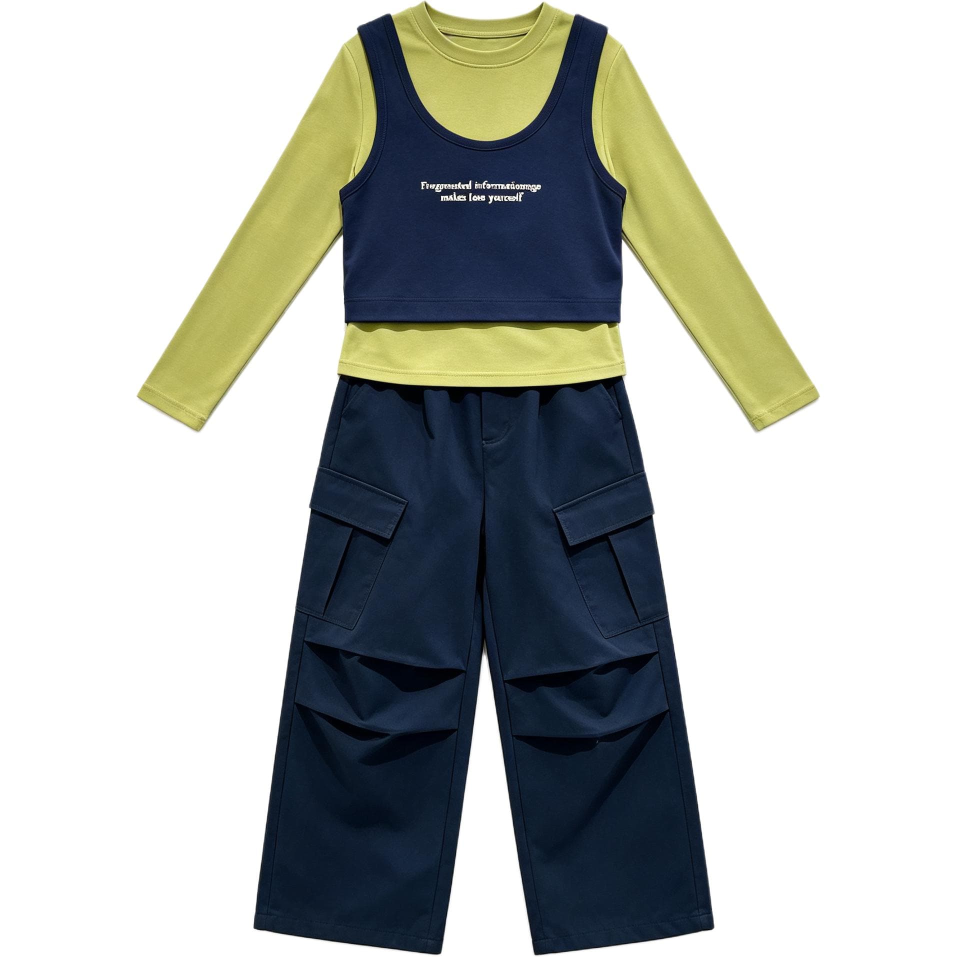 SHIBU 776256 Топ+Штаны Kids Повседневный Спортивный Костюм Комплекты - изображение 1