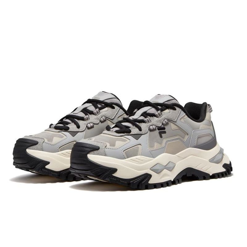 Кроссовки FILA FUSION Bianco Низкие кеды массивные кроссовки Мужские Кремниево-серый Бежевый хаки Коричневый - изображение 3