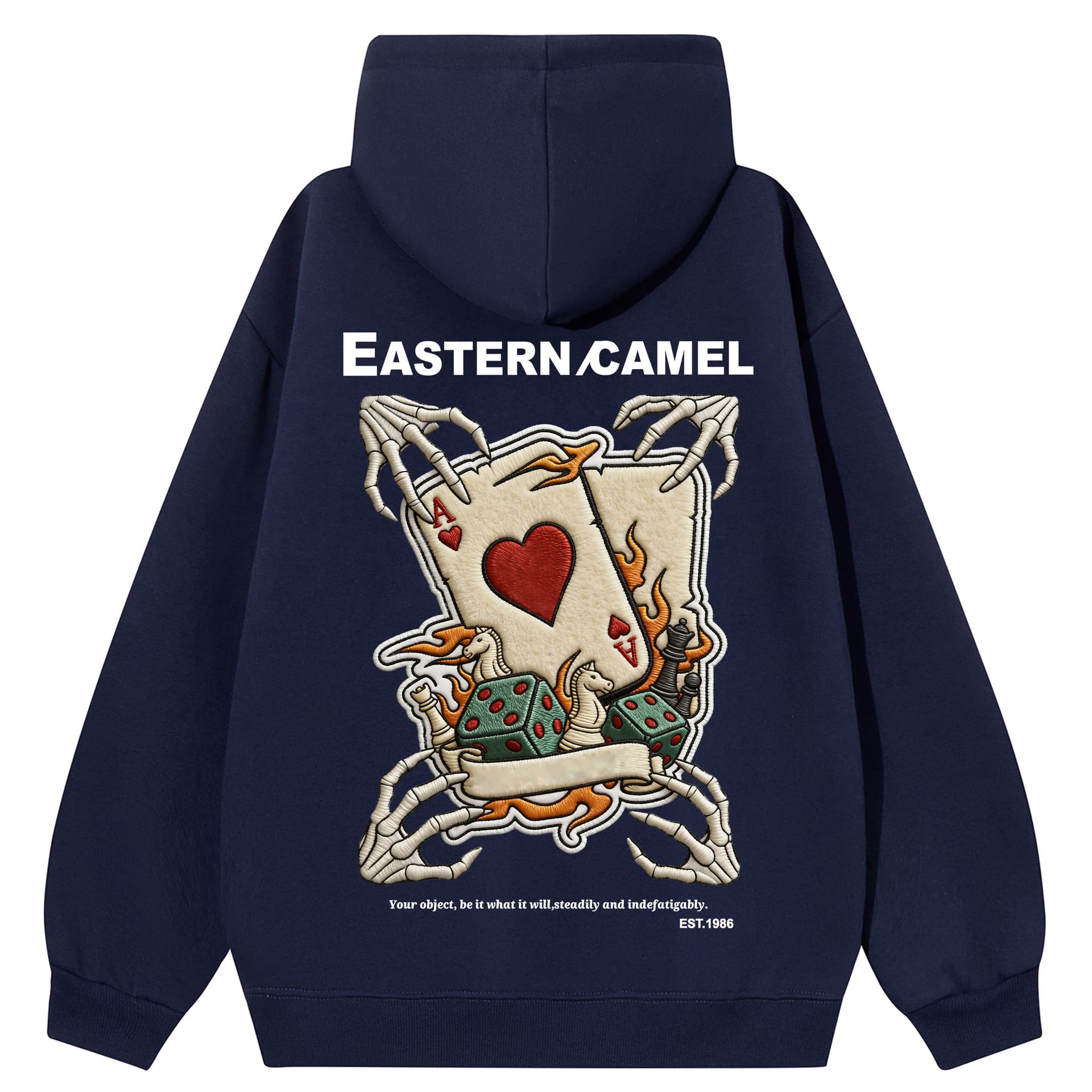 Худи EASTERN CAMEL Темно-синий Унисекс Толстовки - изображение 2