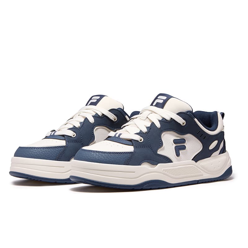 Кроссовки FILA FUSION BANK 2 DX Cool Skate Shoes 2 Лоу-топы Скейтборд Обувь Мужская Тофу Белый Армейский Синий - изображение 3
