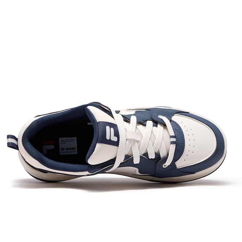 Кроссовки FILA FUSION BANK 2 DX Cool Skate Shoes 2 Лоу-топы Скейтборд Обувь Мужская Тофу Белый Армейский Синий - изображение 4