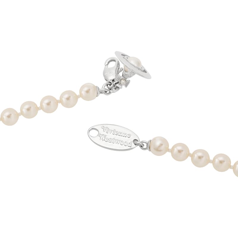 Ожерелье Вивьен Вествуд Brass Necklace Women's Silver - изображение 3