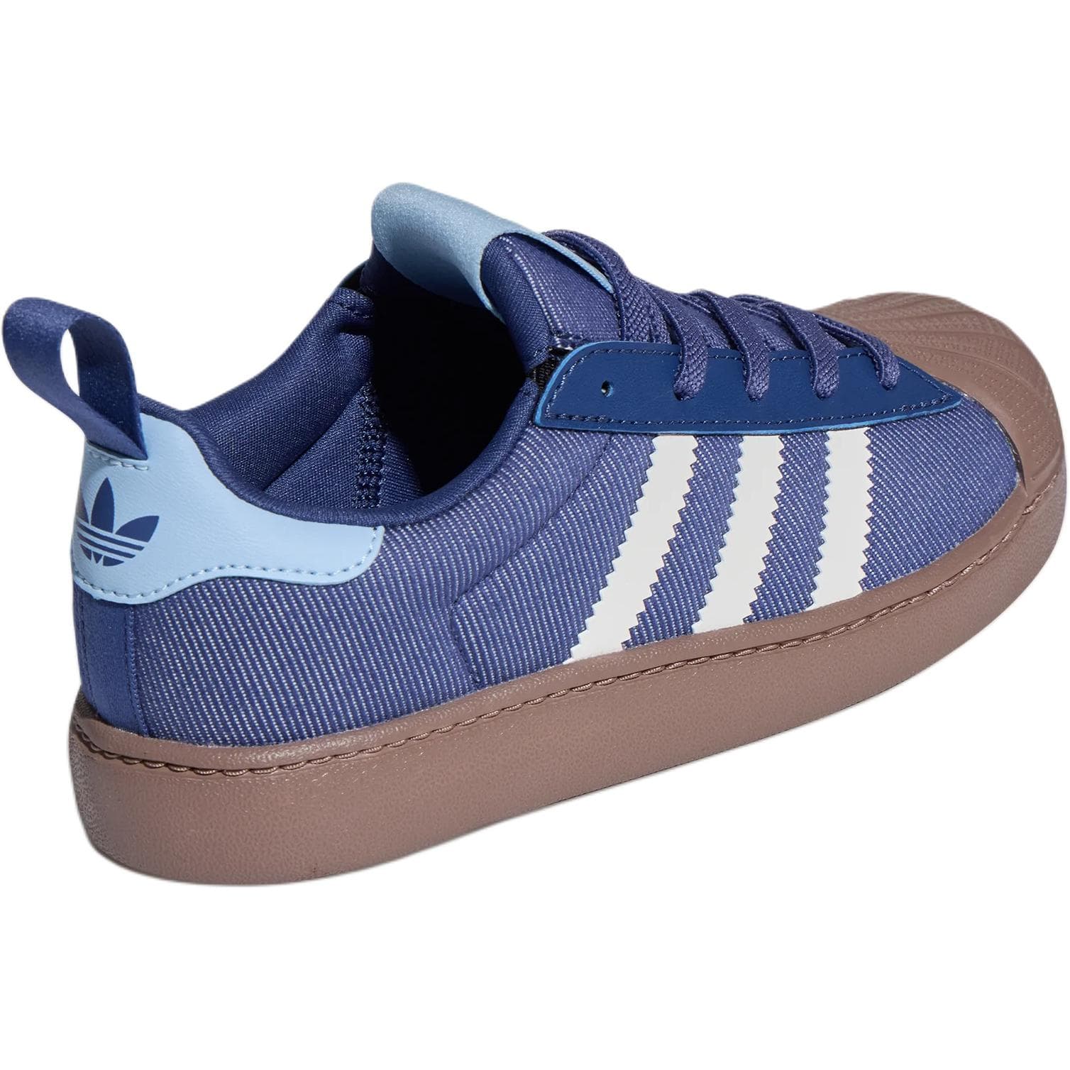 Кроссовки Adidas Originals Superstar Лоу-топы Детский Скейтбординг Обувь Темный фиолетово-синий Детский - изображение 4