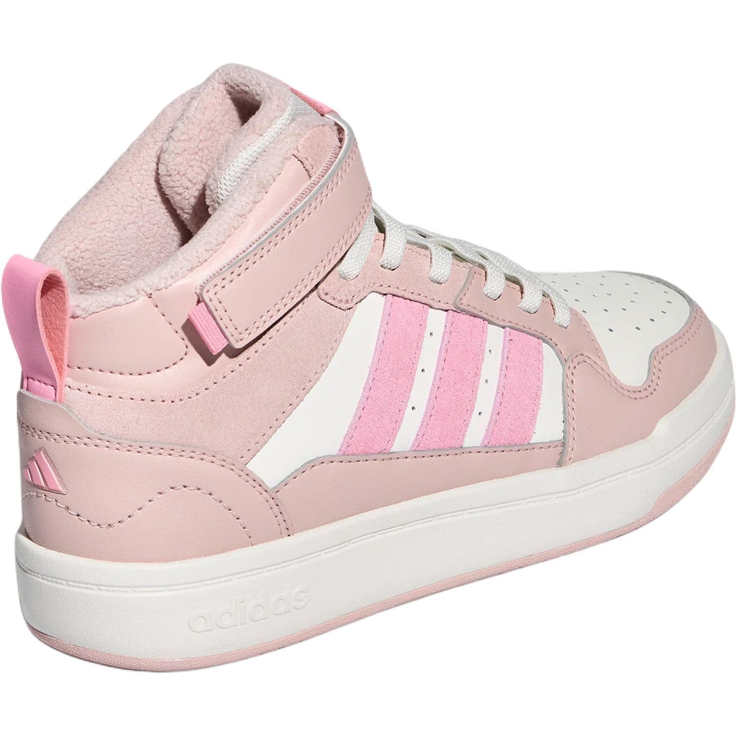 Кроссовки Adidas COMFICOURT Мид-топ Скейтборд Обувь Розово-белый Детский - изображение 4