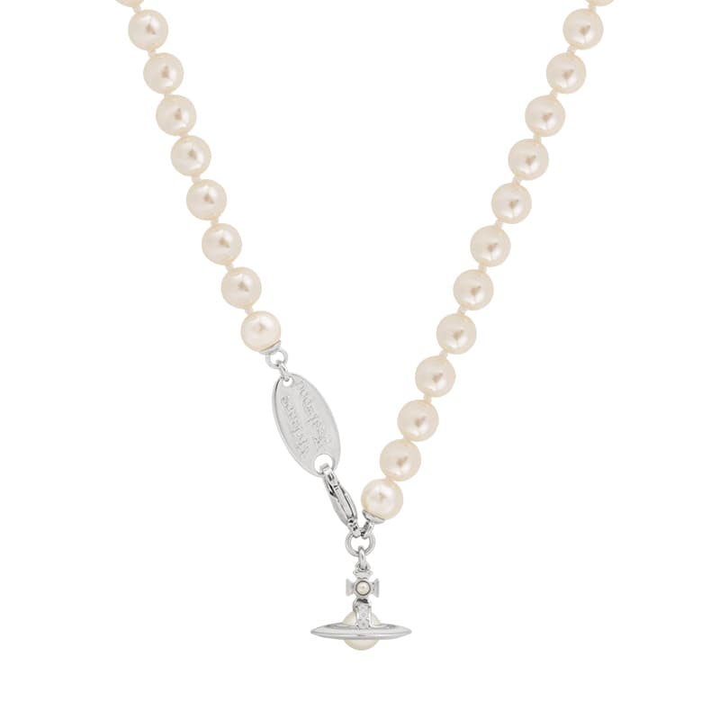 Ожерелье Вивьен Вествуд Brass Necklace Women's Silver - изображение 1