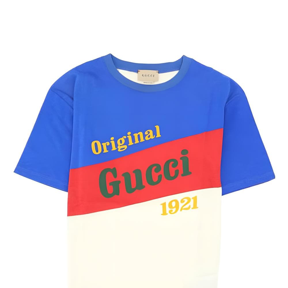 Футболка GUCCI SS23 Blue T-Shirt - изображение 3