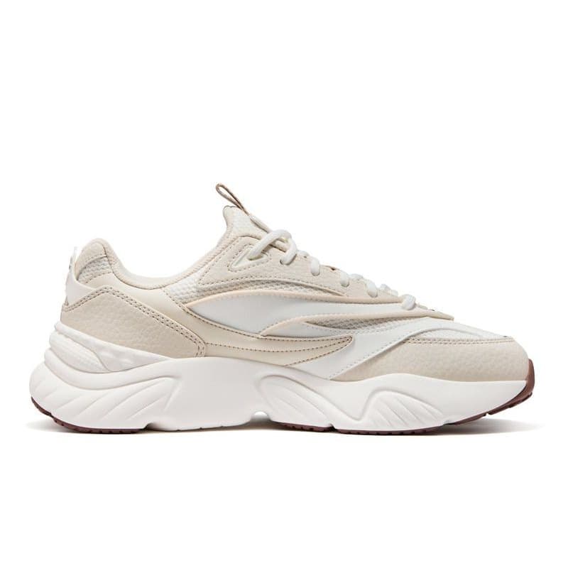 Кроссовки FILA FUSION Windy Низкие кеды массивные кроссовки Мужские Снег Березово-коричневый - изображение 2
