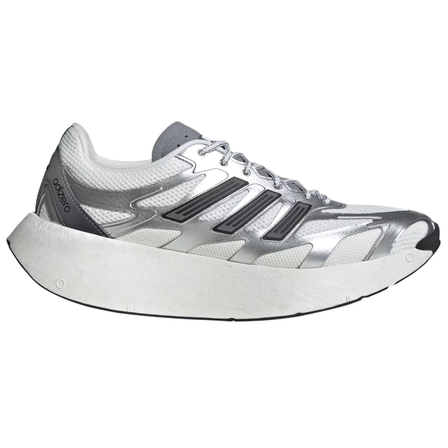 Кроссовки для бега Adidas Adizero Aruku Устойчивые к истиранию Низкие Повседневные Беговые Кроссовки Унисекс Серебристо-Белые - изображение 2