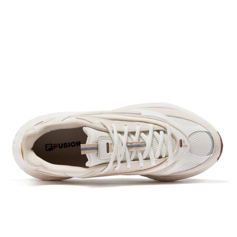 Кроссовки FILA FUSION Windy Низкие кеды массивные кроссовки Мужские Снег Березово-коричневый - изображение 4