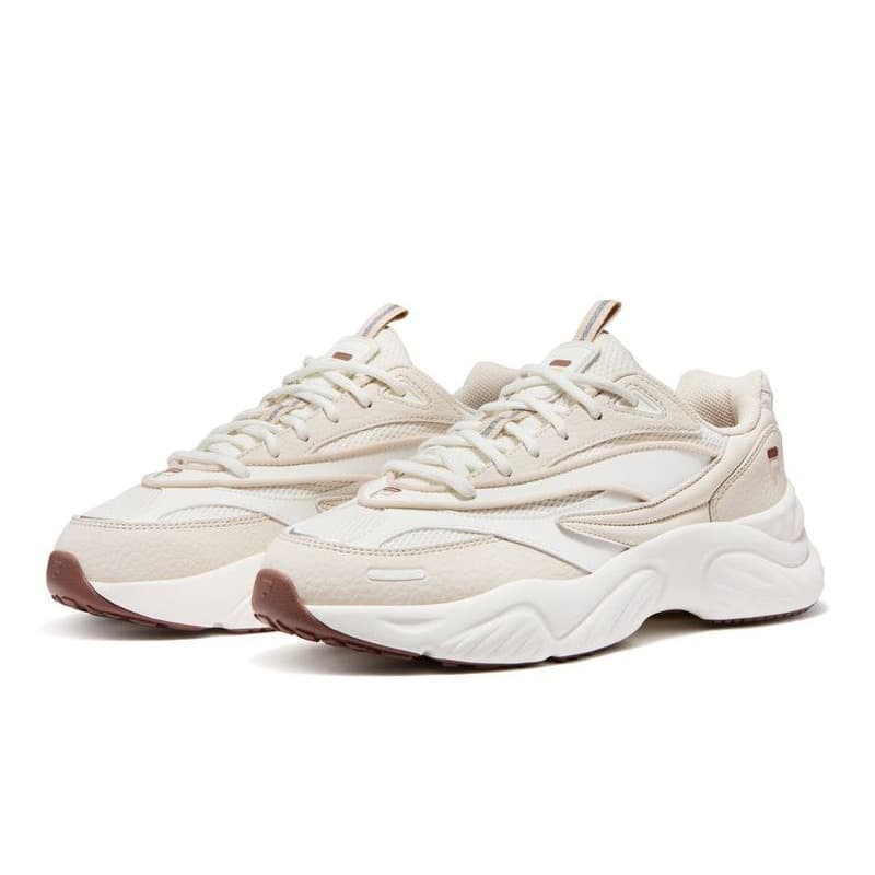 Кроссовки FILA FUSION Windy Низкие кеды массивные кроссовки Мужские Снег Березово-коричневый - изображение 3