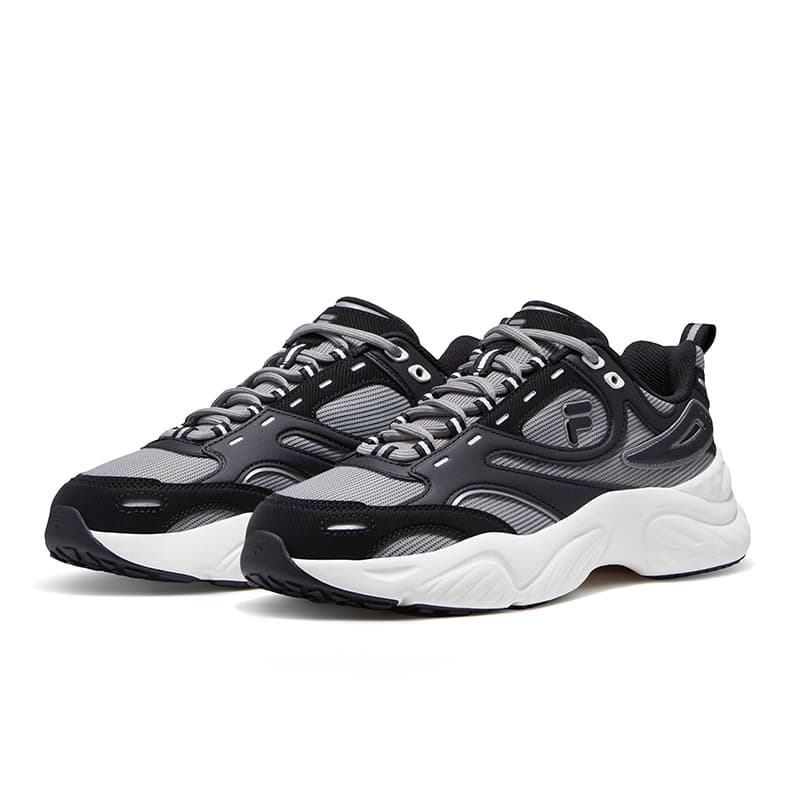 Кроссовки для бега FILA FUSION Низкие беговые кроссовки Мужские Черный Космический серебристый - изображение 3