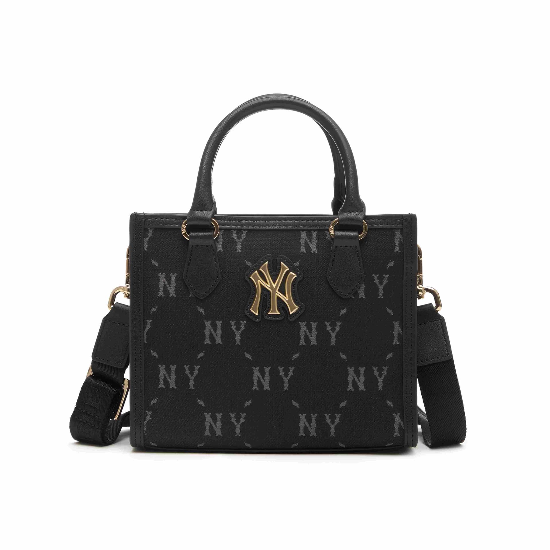 Сумка mlb New York Yankees Monogram Хлопковое волокно Полиэфирное волокно Тоут Сумка через плечо Сумки Маленький Унисекс - изображение 1