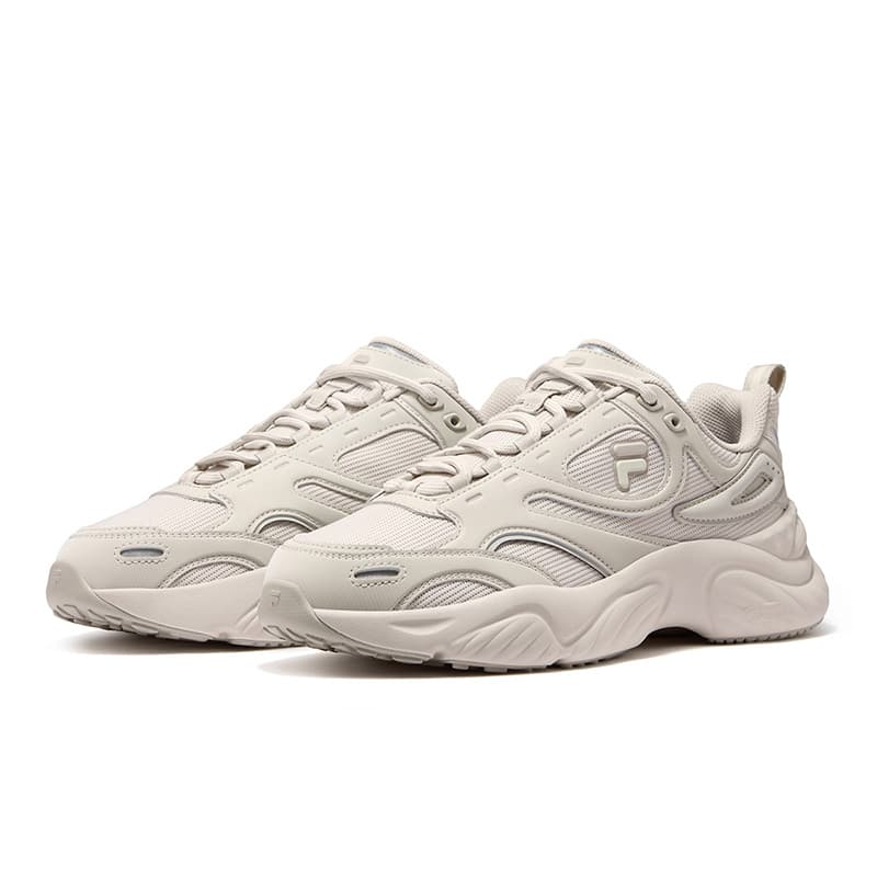 Кроссовки для бега FILA FUSION Низкие беговые кроссовки Мужские Бледно-серый Космический серебристый - изображение 3