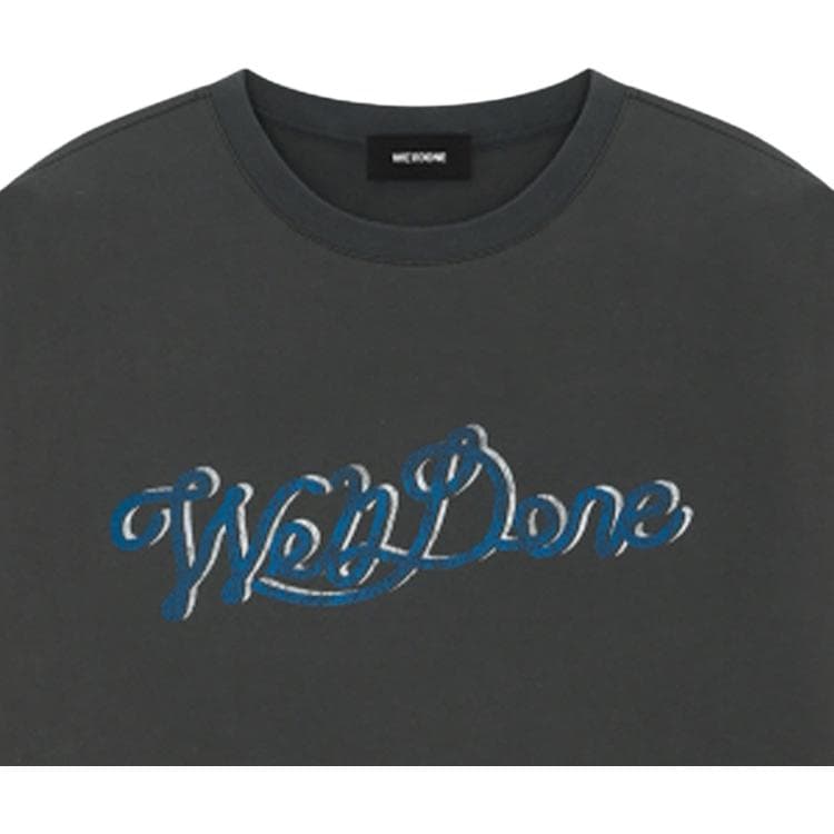 Футболка WE11DONE Carbon Gray Унисекс T-рубашки - изображение 4