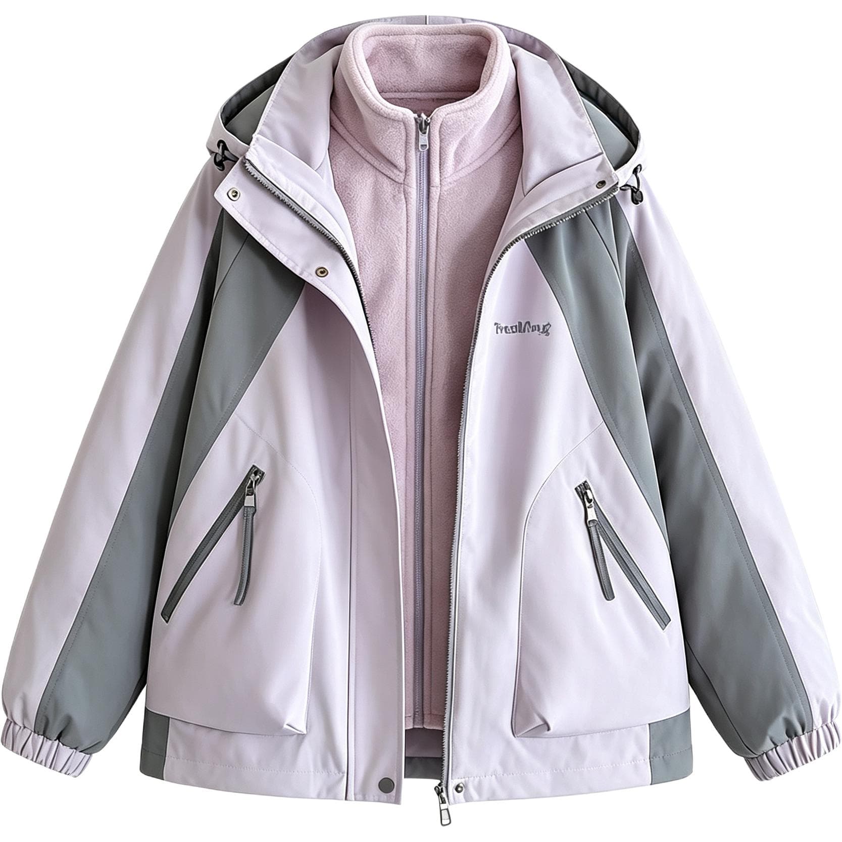 BOBBY ABLEY Фиолетовый 3-в-1 (Пальто+Подкладка) Kids Туристическая одежда - изображение 1