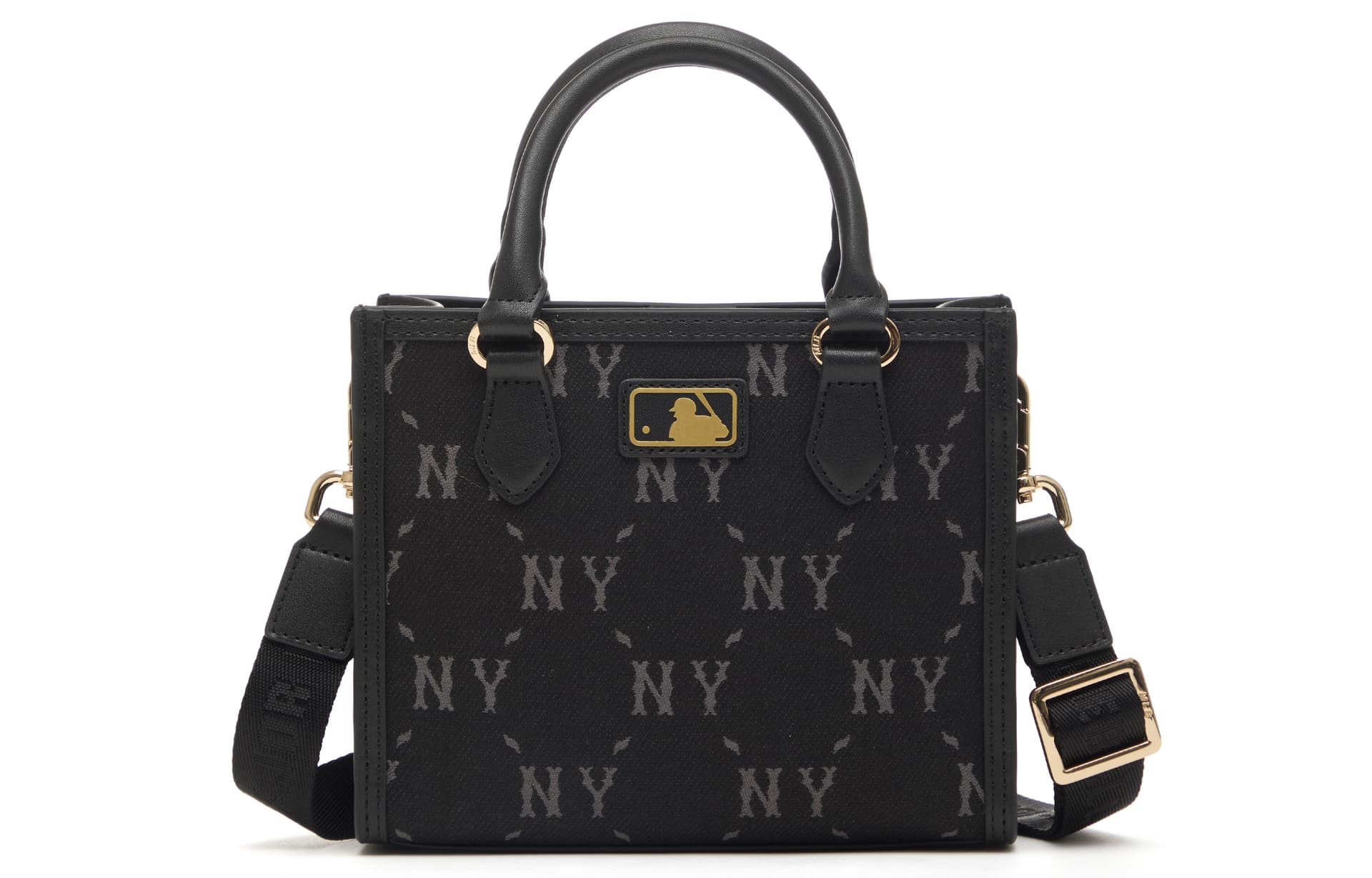 Сумка mlb New York Yankees Monogram Хлопковое волокно Полиэфирное волокно Тоут Сумка через плечо Сумки Маленький Унисекс - изображение 3