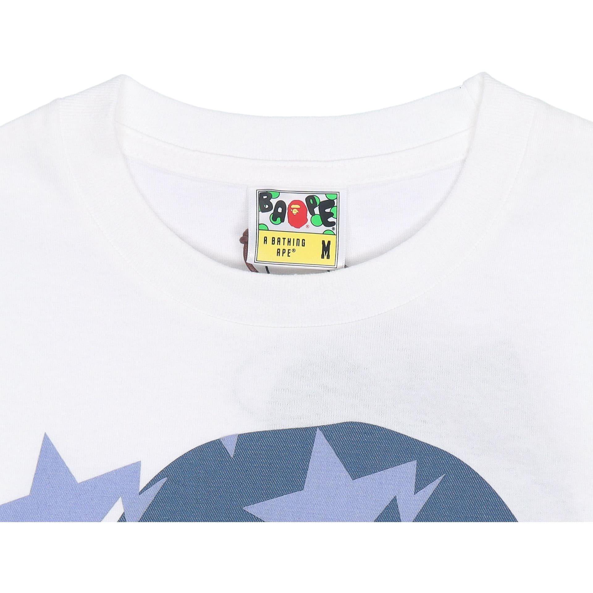 Футболка A BATHING APE Denim Sta Pattern Big Ape Head TeeT - изображение 3