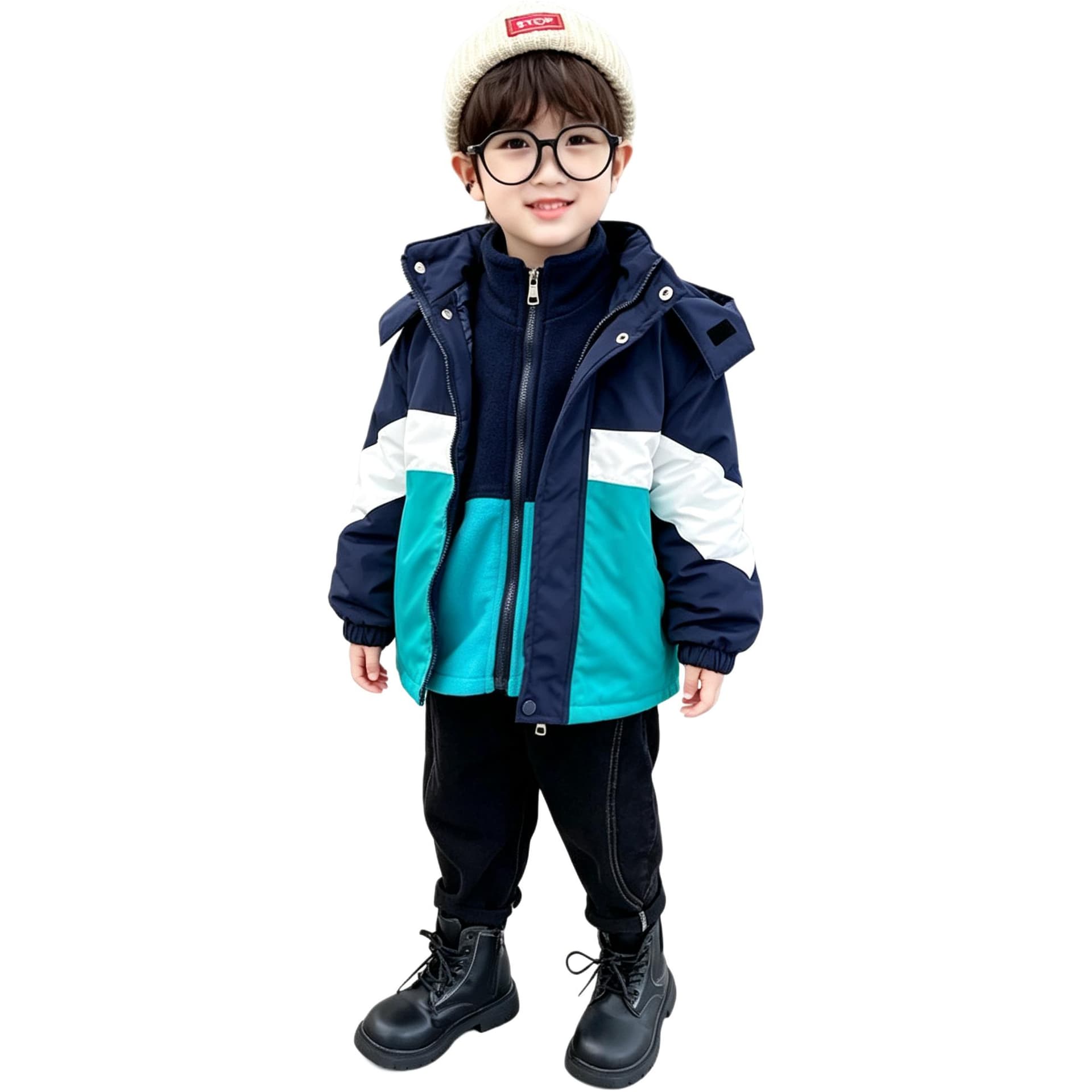 BOBBY ABLEY Синий 3-в-1 (Подкладка + Пальто) Школьная Туристическая Одежда - изображение 1