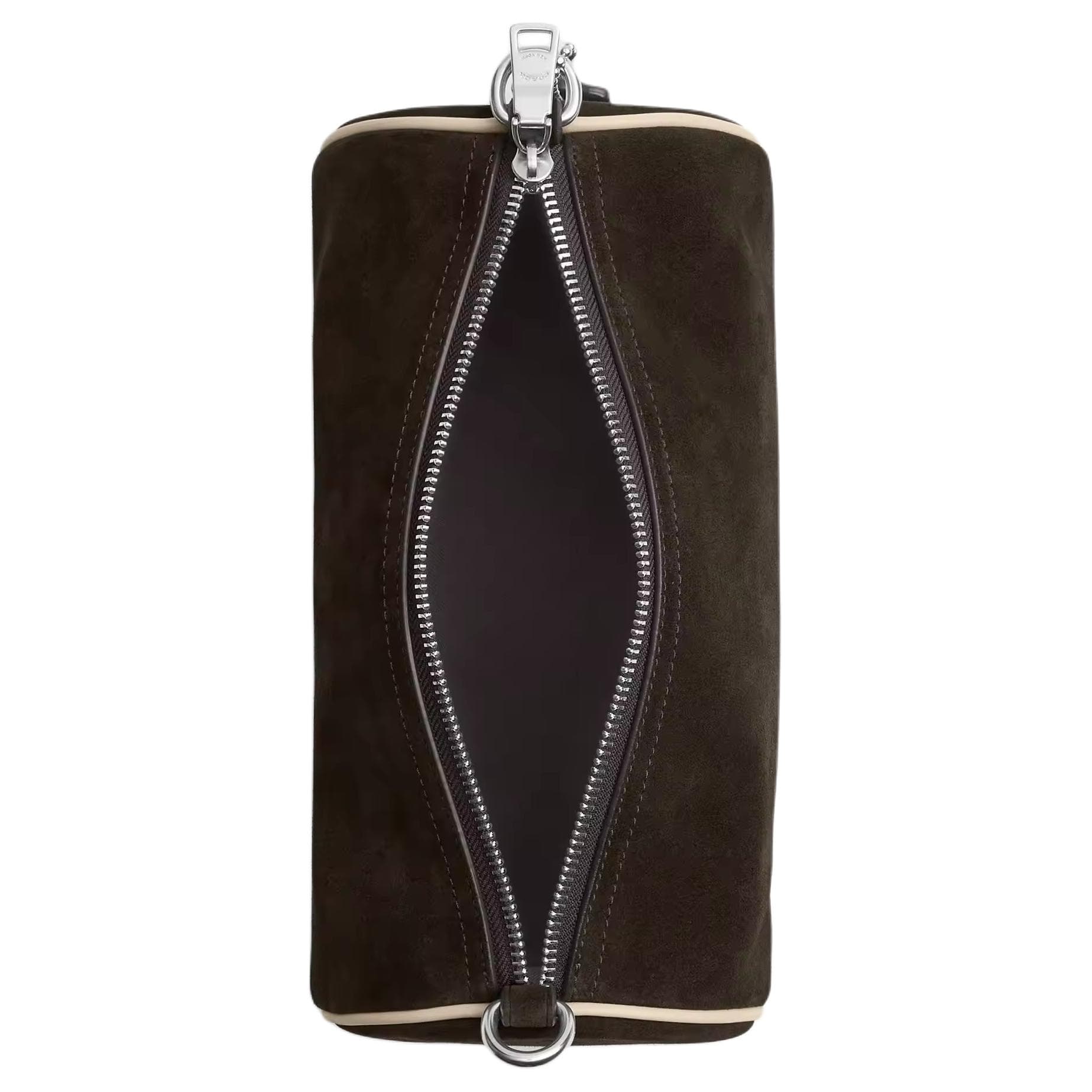 Мини-сумка COACH Коровья кожа Спилок Сумка через плечо Средняя Мужская Цвет Эбеновое дерево и Слоновая кость - изображение 4