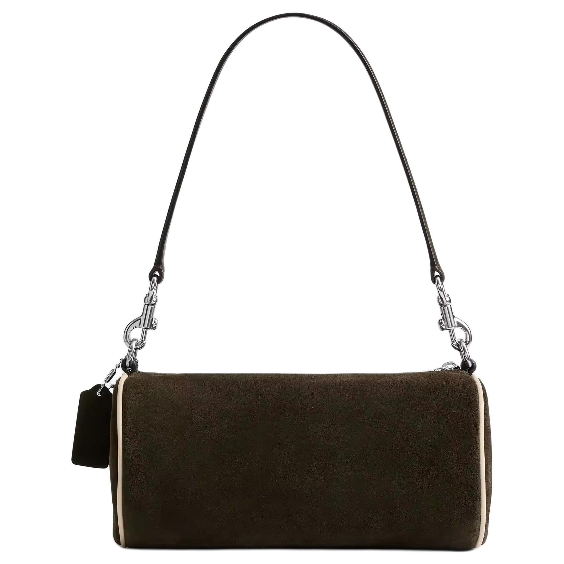 Мини-сумка COACH Коровья кожа Спилок Сумка через плечо Средняя Мужская Цвет Эбеновое дерево и Слоновая кость - изображение 3