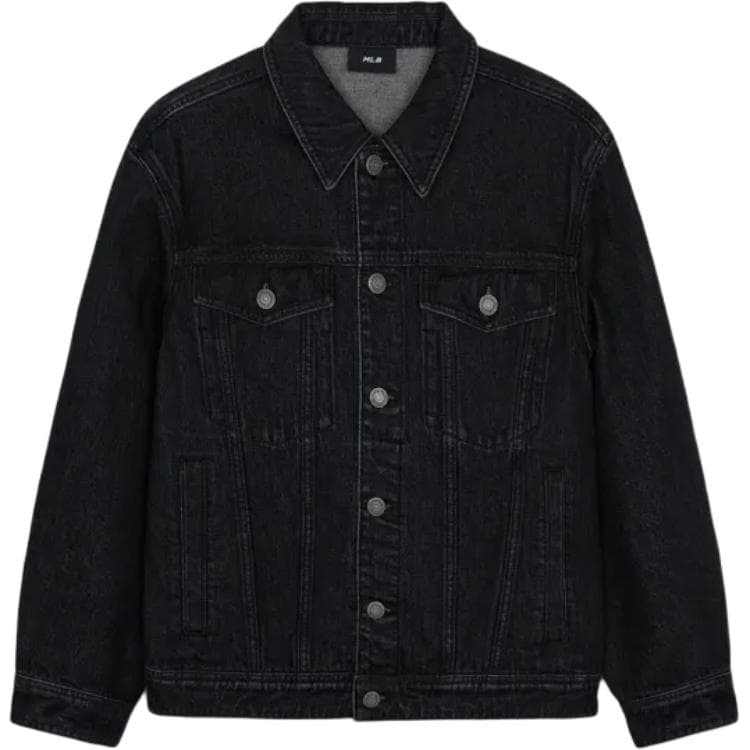 Джинсовая куртка MLB BASIC MEGA LOGO LASER CUTTING DENIM TRUCKER JACKET - изображение 1