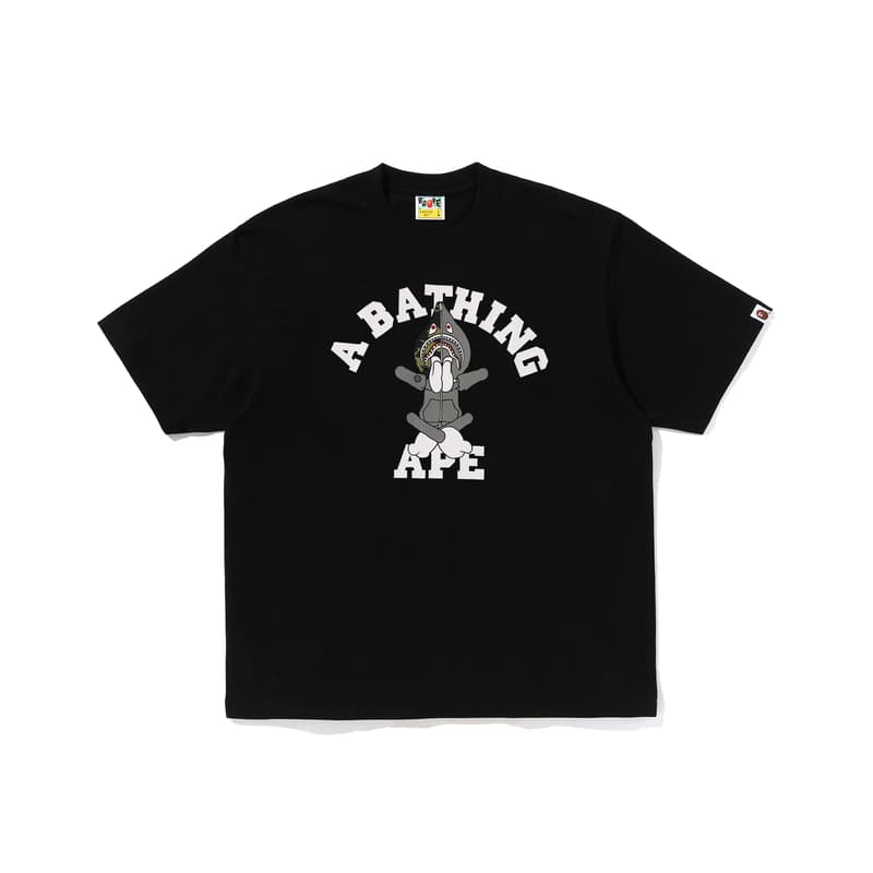 Футболка A BATHING APE FW26 BABY MILO Акула SEIJIN COLLEGE Очень широкая футболка Tee Унисекс - изображение 1