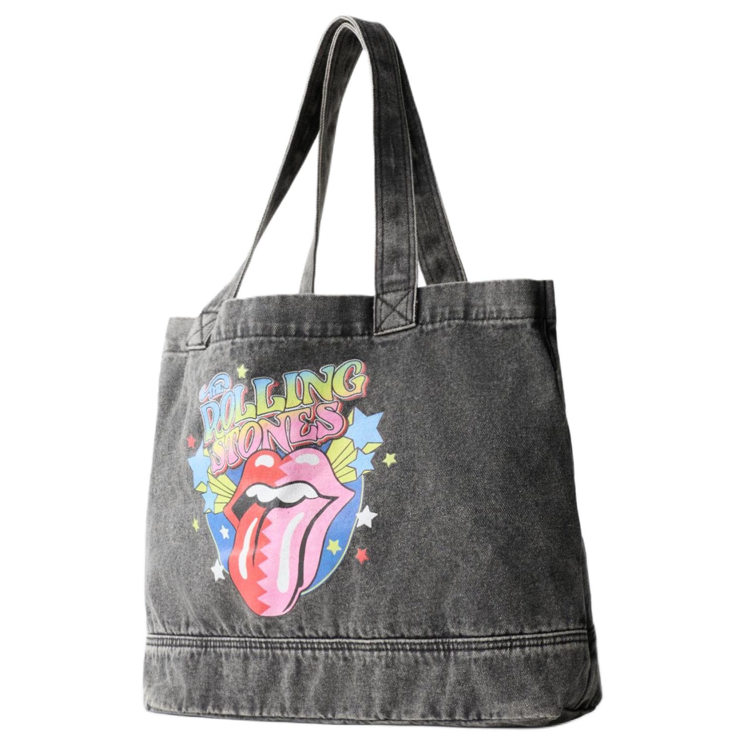 Мини-сумка ZARA X Rolling Stones Коллаборация Хлопковое волокно С Полиэстером Сумка через плечо Женская Черная - изображение 2