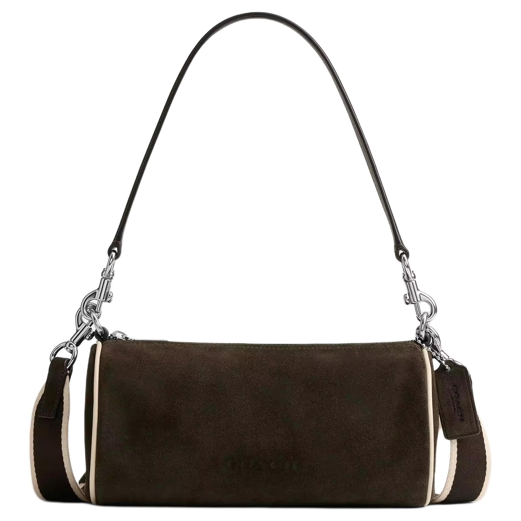 Мини-сумка COACH Коровья кожа Спилок Сумка через плечо Средняя Мужская Цвет Эбеновое дерево и Слоновая кость - изображение 1