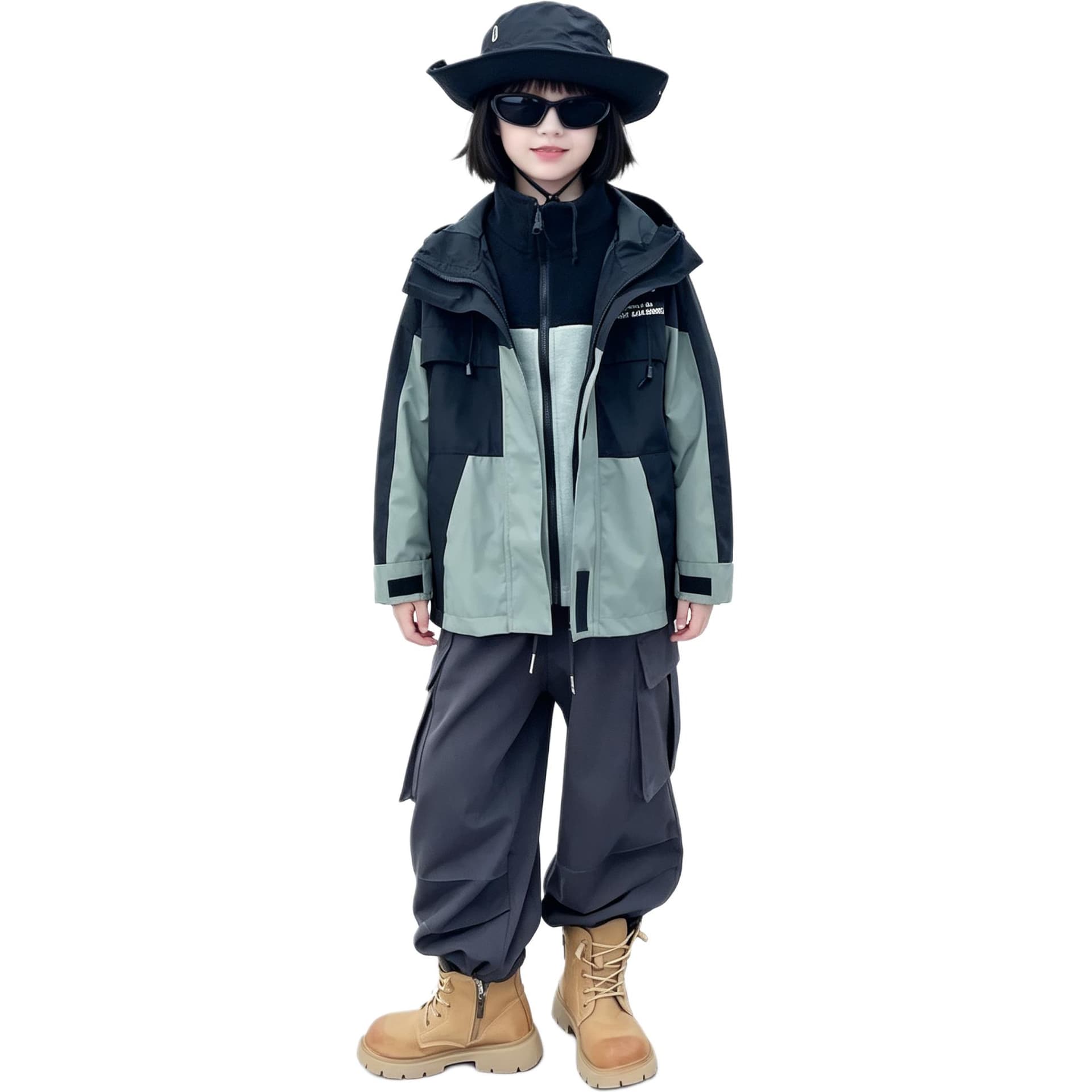 BOBBY ABLEY Темно-синий 3-в-1 (Подкладка + Пальто) Школьная Туристическая Одежда - изображение 1