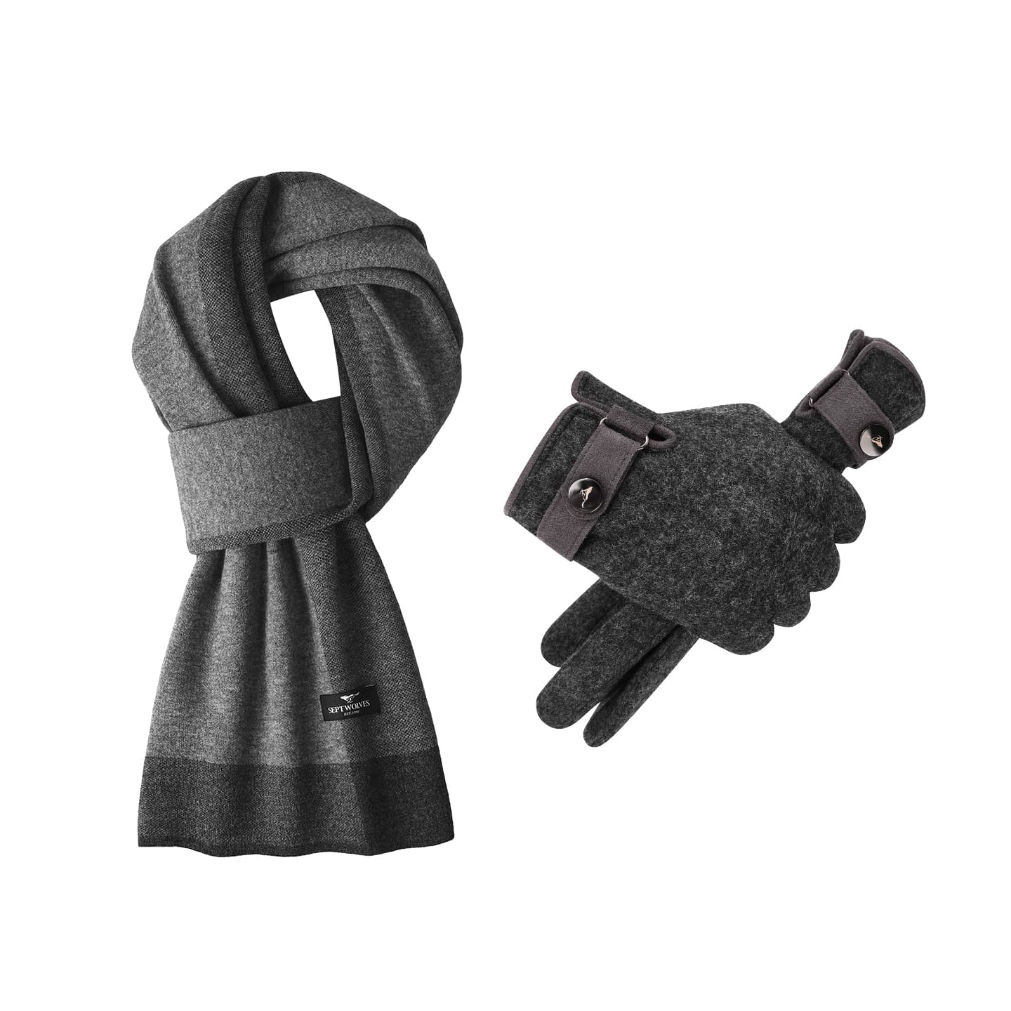 Шарф SEPTWOLVES Овечья шерсть Wool Knit Шарфы Мужской - изображение 1