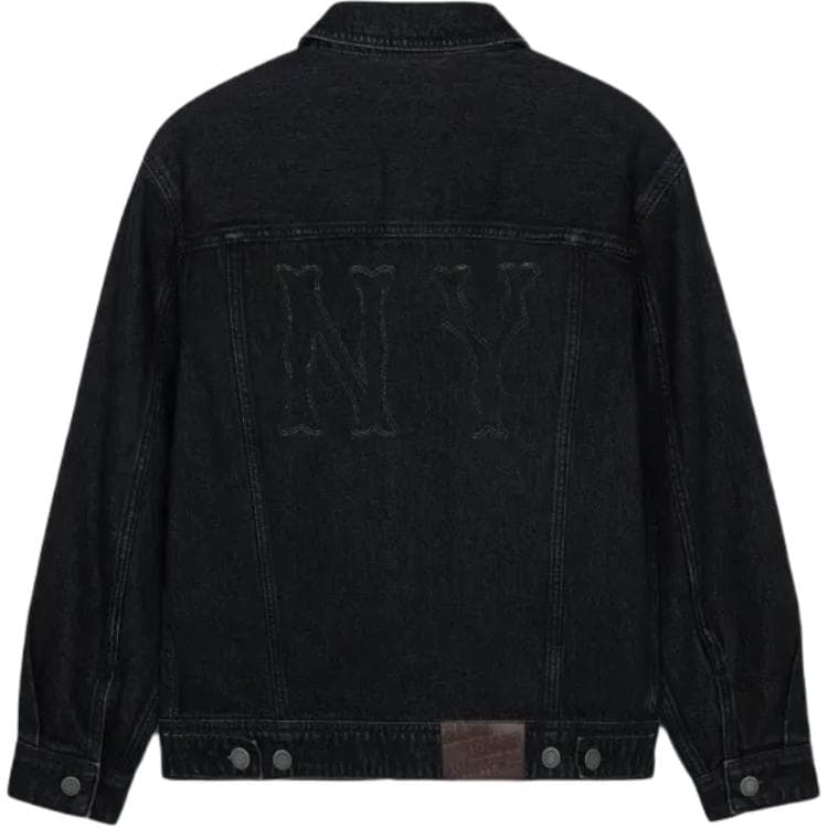 Джинсовая куртка MLB BASIC MEGA LOGO LASER CUTTING DENIM TRUCKER JACKET - изображение 2