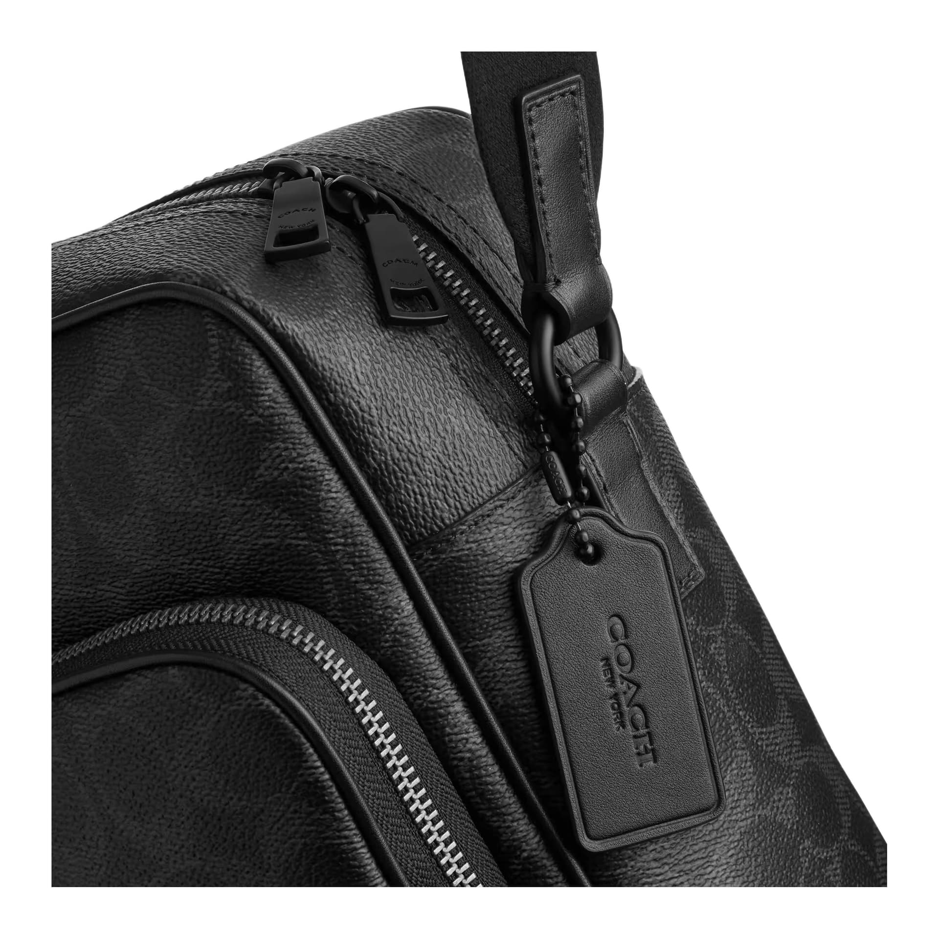 Сумка через плечо COACH Искусственная кожа Сумки кросс-боди Большой Мужской Черный - изображение 5