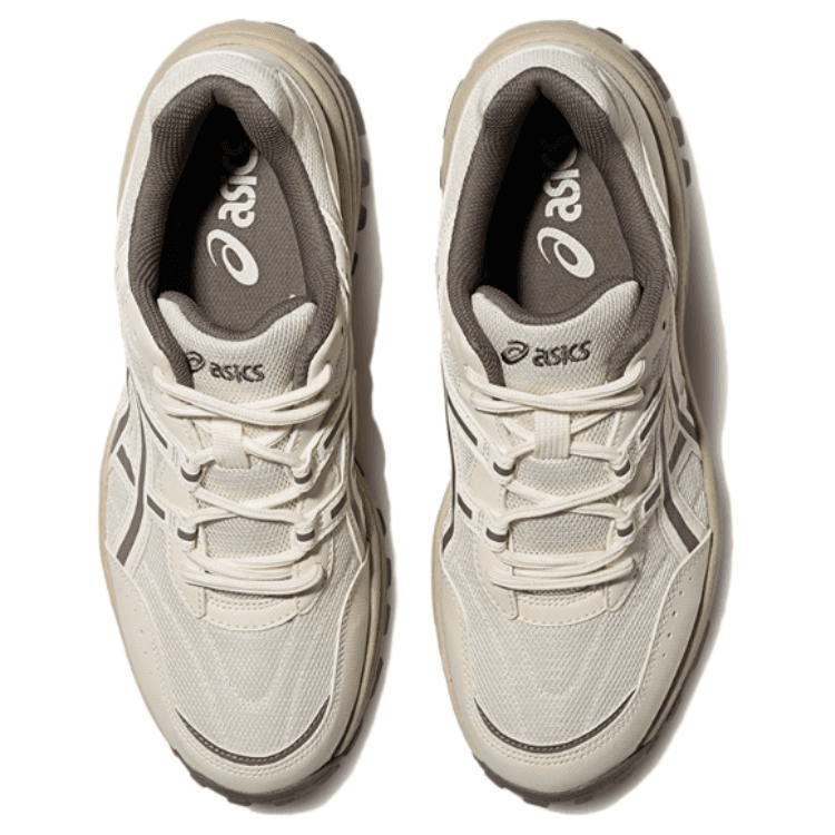 Кроссовки ASICS Текстиль Синтетическая кожа Износостойкий Низкий верх Повседневная обувь Унисекс Бежевый - изображение 3
